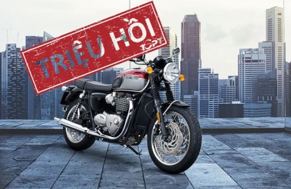 Thế giới 2 bánh: Triệu hồi Triumph Bonneville T120 do lỗi hệ thống phanh